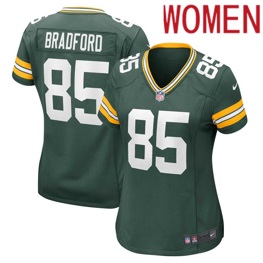 Women Green Bay Packers #85 Corey Bradford Nike Green Retired Player NFL Jersey->women nfl jersey->Women Jersey